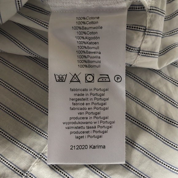 EUC 0039 Italy stripe top Sz M - Picture 3 of 5